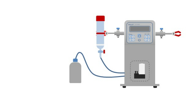 Laboratory shaker with integated vacuum pump