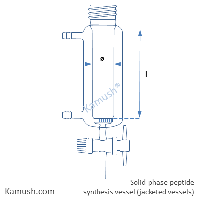 Peptide synthesis vessel